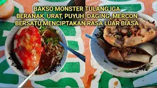 Bakso Monster Tulang Iga, bakso beranak Mercon, Urat, Daging, Puyuh Bersatu