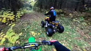 Kawasaki KLX140R and Can Am DS250 trail ride