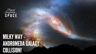 Milky Way - Andromeda galaxy collision || #galaxycollision