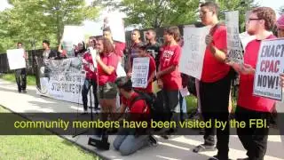 AAAN youth protest racial profiling by the FBI
