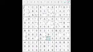 Today's (10/24/24) 12x12 Sudoku Puzzle