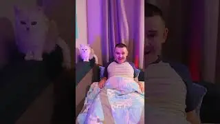 НЮША УСПОКОИЛА КОТЯТ