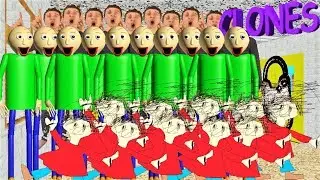 EVERYTHING IS CLONED IN BALDI'S BASICS!! [HARD MODE] | Baldi's Basics MOD: Cloned Characters