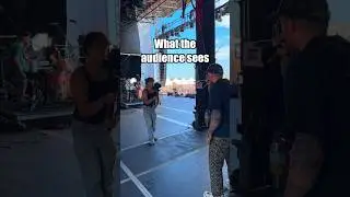 Audience perspective vs. my camera’s 😯 #musicvideos #behindthescenes #bts #rap #music
