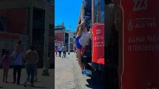 SPLITS CHALLENGE // Typical Gymnast, Splits Everywhere // Lera the gymnast #gymnast #split #shorts