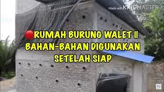 RUMAH BURUNG WALET || BAHAN-BAHAN DIGUNAKAN SETELAH SIAP #rumahburungwalet #rbw