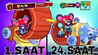 YENİ KARAKTER MOE İLE BİR GÜN BOYUNCA OYNADIM!! KAÇ KUPA YAPTIM?! BRAWL STARS