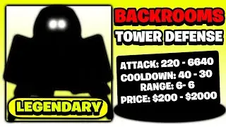 I Got The Legendary Entity Transporters (Backroom Tower Defense)