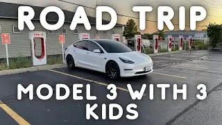 Model 3 Road Trip With 3 Kids