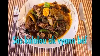 Here is the good recipe for KALALOU SAUCE with BEEF