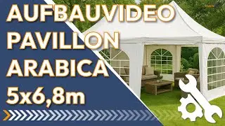 Aufbauvideo Pavillon Arabica 5x6,8