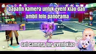 cara dapat kamera Genshin Impact untuk event Xiao dan ambil foto panorama