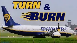 Ryanair Turn & Burn🔥 HOLD ON TIGHT ! 🛫