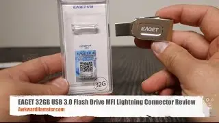 EAGET 32GB USB 3.0 Flash Drive MFI Lightning Connector Review