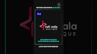 Boutique Logo Animation in After Effects #logodesign #logoanimation #aftereffects