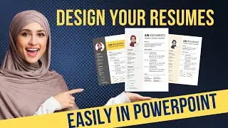 Use PowerPoint to Create a Resume - Design a  Clean and Minimalist Professional Resume template