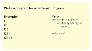 How Can Print Triangle Patterns in PHP