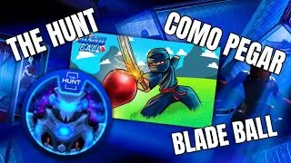 COMO PEGAR A BADGE DO BLADE BALL DO THE HUNT BO ROBLOX (Hard/Medium)