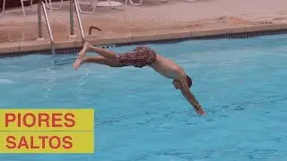 Os Piores Saltos em Piscina - Fail