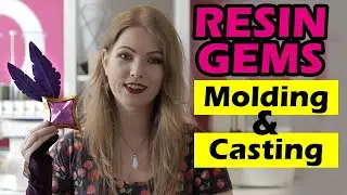 Making a SILICONE MOLD and CASTING RESIN GEMS for Starguardian Xayah cosplay - tutorial