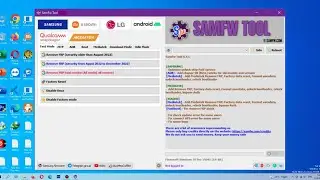 SamFw Tool 4.8.1 Samsung FRP Bypass One Click Xiaomi LG