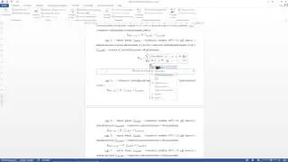 как создать автонумерацию уравнений без искажений в MS Word 2013