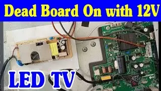 Dead LED TV Board Repair with 12V | RDA8503 PB816 | LED TV Power Supply Repairing | Earning online
