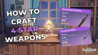 HOW TO CRAFT A 4 STAR WEAPON! GENSHIN IMPACT F2P PLAYERS NEED TO KNOW THIS!