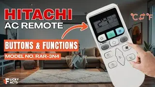 Hitachi AC Remote Buttons & Functions (Model No: RAR-3N4) | Heat Pump Remote Guide