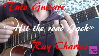 Tuto guitare facile - Hit the road Jack - Ray Charles - (Etude 1 sur les barrés) +TAB