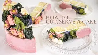 Pretty cake slices, Cutting cake property