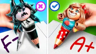 Extreme Make-over van Nerd tot Miss Delight vs Miss Circle! Paper Education vs Poppy Playtime 3