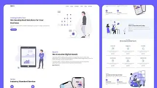 Build a Responsive Landing Page with Html Css Javascript