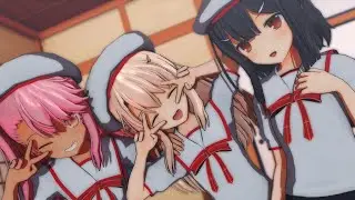 【MMD】イリヤ・クロエ・美遊で『すーぱー☆あふぇくしょん』【Fate/MMD】