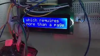 Auto scroll and auto format message LCD screen arduino
