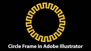 How to make Circle Frame in Adobe Illustrator | graphic design | illustrator tutorials