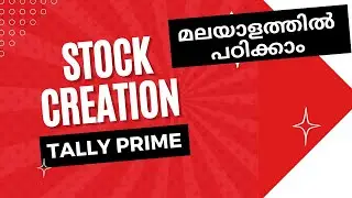 How to create stocks in Tally prime | Class 8