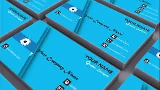 Complete business card in one part -  illustrator tutorials 2020