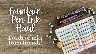 FOUNTAIN PEN INK HAUL // More inks from friends // Diamine, Birmingham Pen Co #fountainpenink