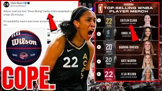 A'ja Wilson Fans COPE as Caitlin Clark FLEXES on WNBA as Wilson Basketballs & Merch SKYROCKET!
