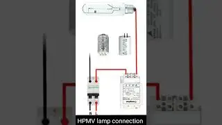 HPMV LAMP Lamp connection with Ballast and Ignitor #shorts #youtubeshorts #electricalworks  #viral
