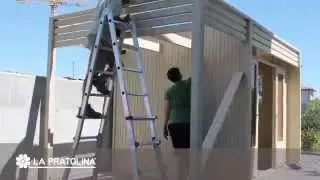 Montaggio tettoia cubo