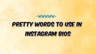 Aesthetic One Word Bios for Instagram 🦋🤍||Pretty words bios for Instagram