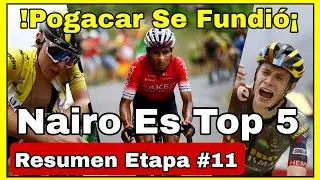 Resumen Etapa 11 🇫🇷 TOUR DE FRANCIA 2022 💥 Brutal Nairo Quintana hoy