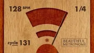 128 BPM 1/4 Wood Metronome HD [old version]