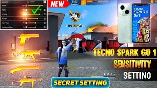 Free Fire Headshot Setting ✅ 2025 || Tecno Spark Go 1 Sensitivity Settings ⚙️ Free Fire 🔥 Max