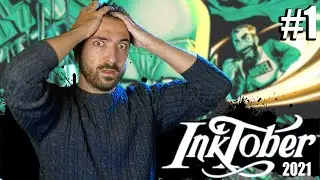 PROVO a realizzare 1 ILLUSTRAZIONE con i primi 12 TEMI dell'INKTOBER 2021