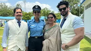 Finally became FLYING OFFICER ​⁠  #DivyaMann ❤️ Sachin Mann🔥