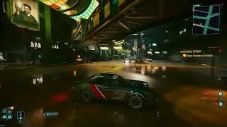 Cyberpunk 2077 2.0 RT car reflections testing with Ray Reconstruction