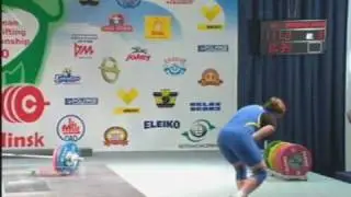 European Championships 2010 Weightlifting Davydova 75 ops!!!